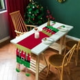 thumbnail image 6 of 70.87" Christmas Elf Table Runner Holiday Tablecloth with Long Legs Design, 6 of 8