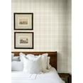 thumbnail image 2 of NextWall Neutral Tailor Plaid Peel and Stick Wallpaper - 20.9 in. W x 18 ft. L Roll, 2 of 7