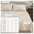 thumbnail image 3 of Cotton Heathered Melange Jersey Knit Bed Sheet Set (King, Oatmeal), 3 of 7
