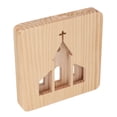 thumbnail image 4 of LED Night Light Christian Church Pattern Hollow Out 3D Wooden Lamp USB Interface Pine Wooden Night Light for Bedroom Home, 4 of 5