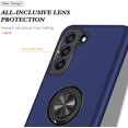 thumbnail image 3 of Case for Samsung Galaxy S21 FE, Light Shockproof Protective Cover with Built-in Magnetic Rotating Holder Kickstand Stand Compatible for Samsung Samsung Galaxy S21 FE (Blue), 3 of 7