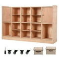 thumbnail image 1 of GloryStar Classroom and Playroom Coat Locker, Cubbies with Double Side Hooks, Storage Boxes, Casters, and Anti-Tip Safety Anchors, 1 of 8