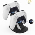 thumbnail image 6 of Portable Dual Charging Station for PS5 Controllers - Travel-Friendly Fast Charger Dock with Plane Mode Compatibility, LED Indicators, Anti-Slip Base | PS5 Accessories, 6 of 7