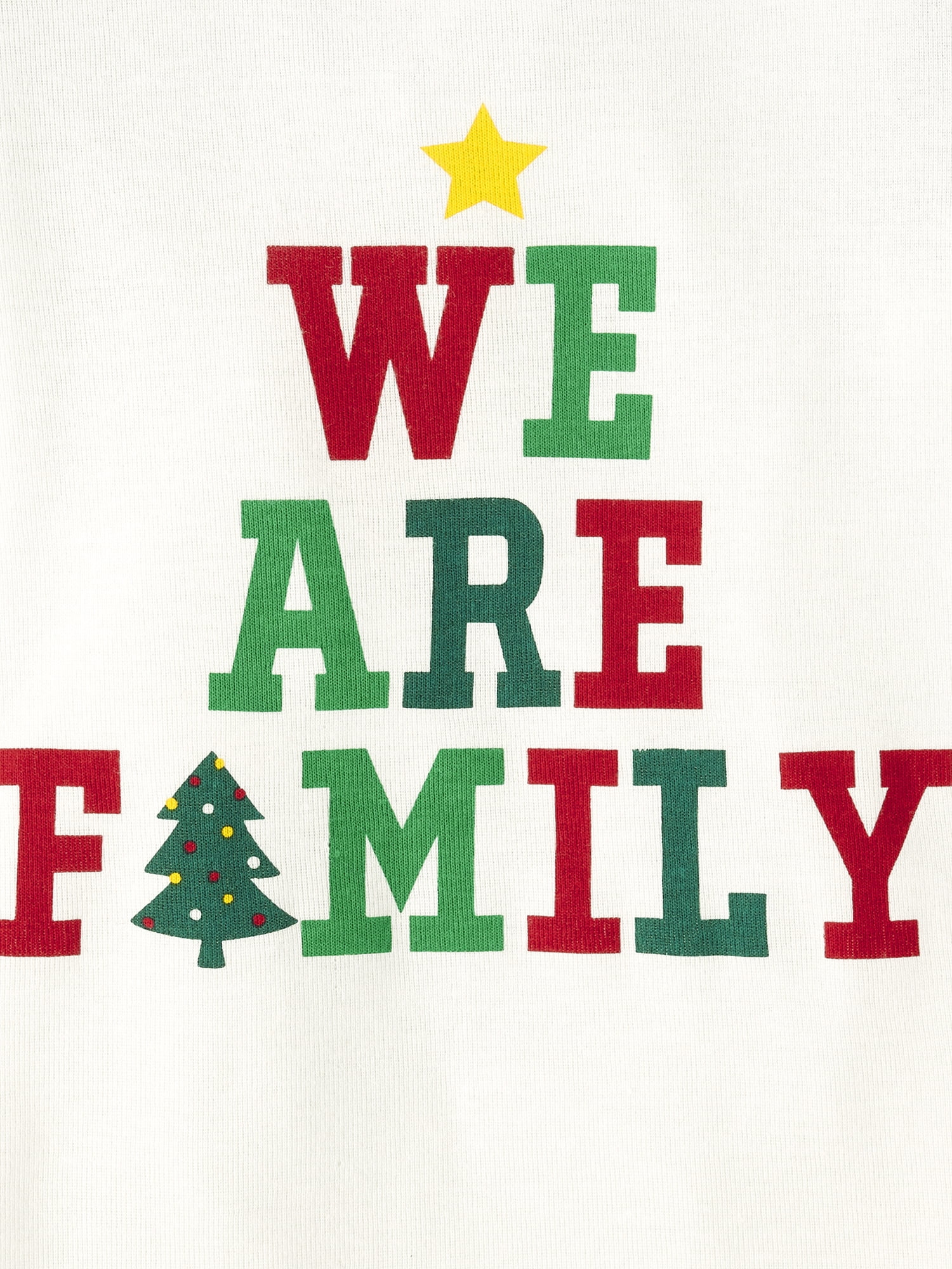 The Children's Place Kids Unisex Matching Family We Are Family Snug Fit Cotton Pajamas, Sizes 4-16