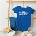 thumbnail image 4 of Bananas Little Sister Cute Big Sis Romper Boys or Girls Infant Baby Brisco Brands 6M, 4 of 6