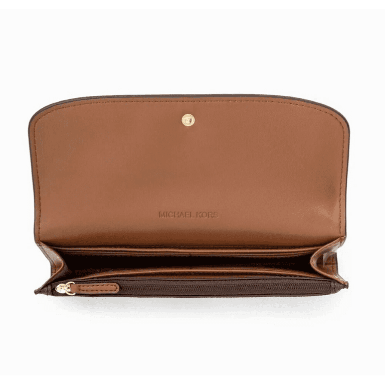 Michael Kors Hamilton Women Large Flap Logo Print Continental Card