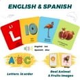 thumbnail image 3 of Adofi Flash Cards Preschool Languages Flash Cards with 4 Reclosable Rings, 50 Count, 3 of 8