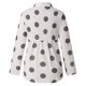 thumbnail image 4 of Camisa Blusas estampadas Tops Estilo elegante Damas con cuello en V Traje de trabajo de oficina (Gris M) Ygjytge Gris T M para Mujer, 4 of 8