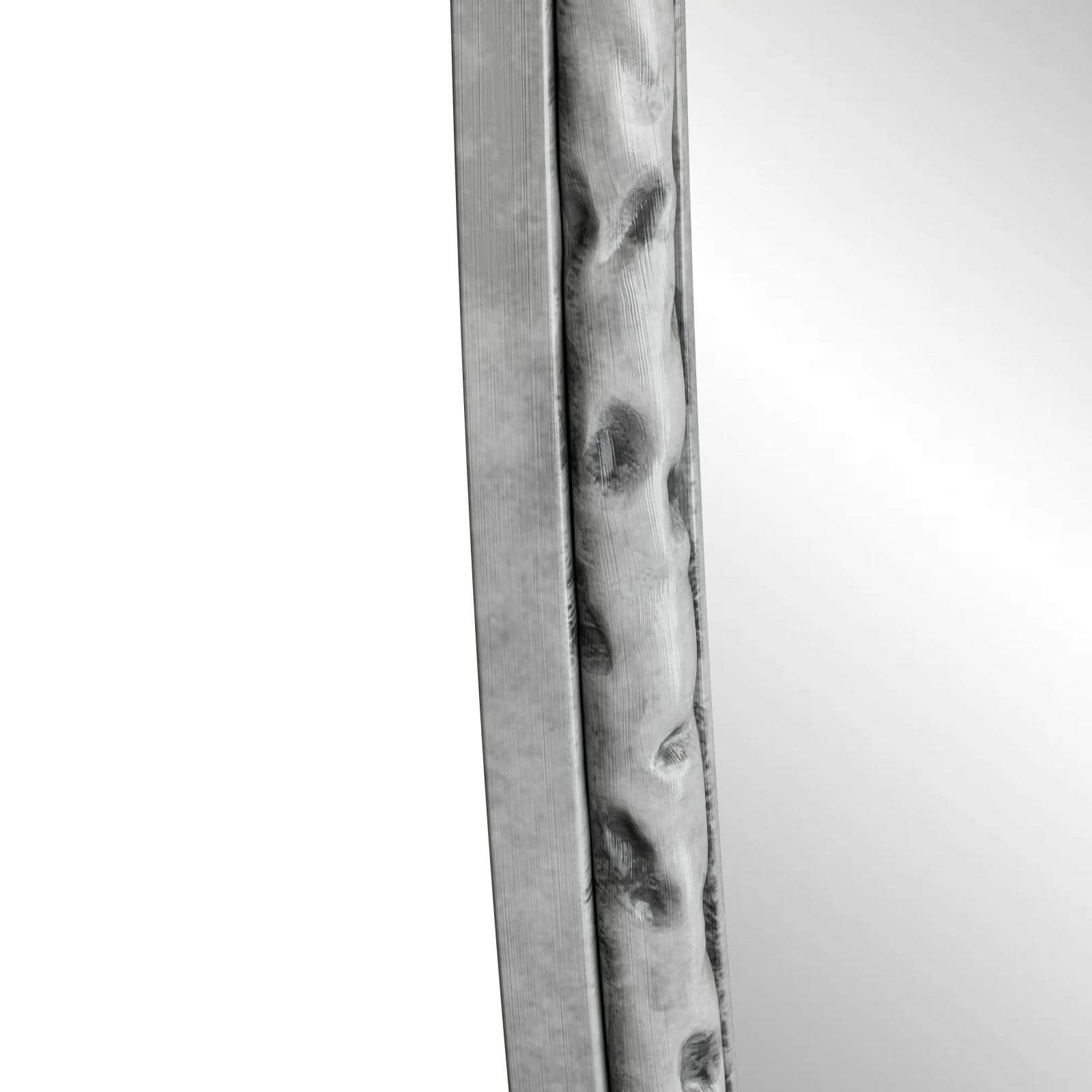 Hommoo 25.6"x39.37" Oval Bathroom Mirror, Wall Mounted Vanity Mirror for Wall, Silver