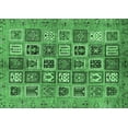 thumbnail image 1 of Ahgly Company Indoor Rectangle Abstract Emerald Green Modern Area Rugs, 5' x 7', 1 of 4
