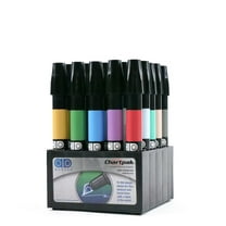 Chartpak AD Markers, Tri-Nib, 25 Assorted Landscape Colors in Tabletop Cube, 1 Each