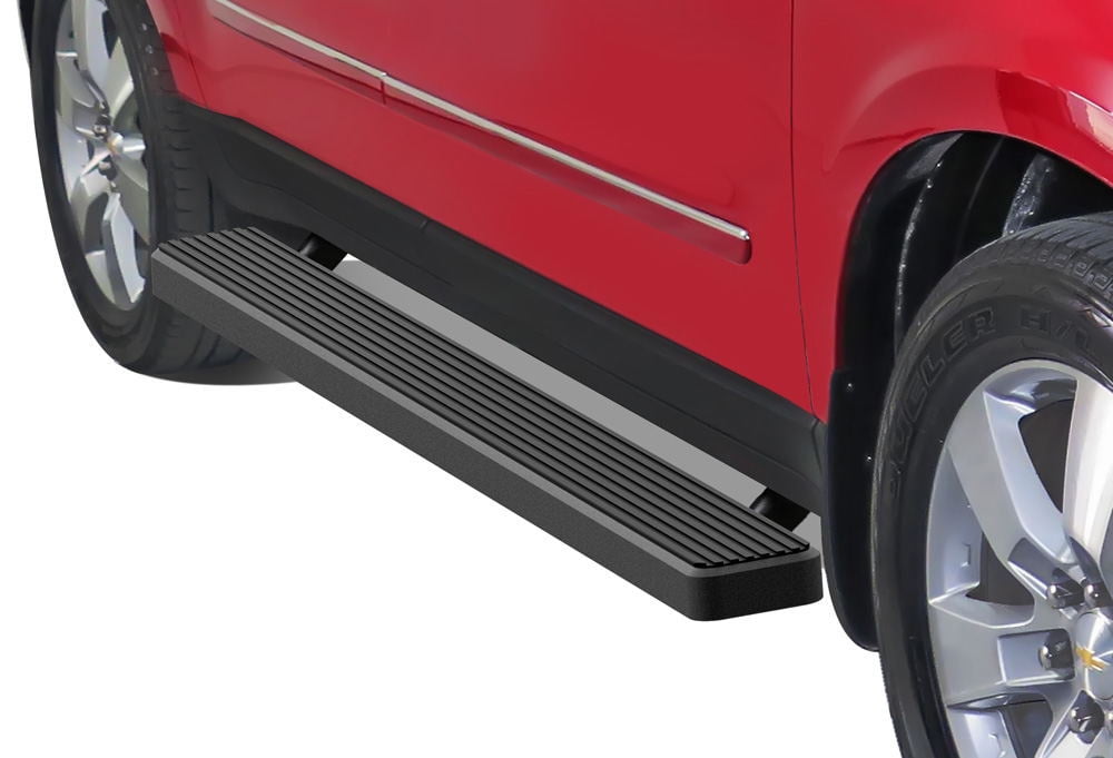 APS iBoard Running Boards 6in Matte Black Compatible with Chevy
