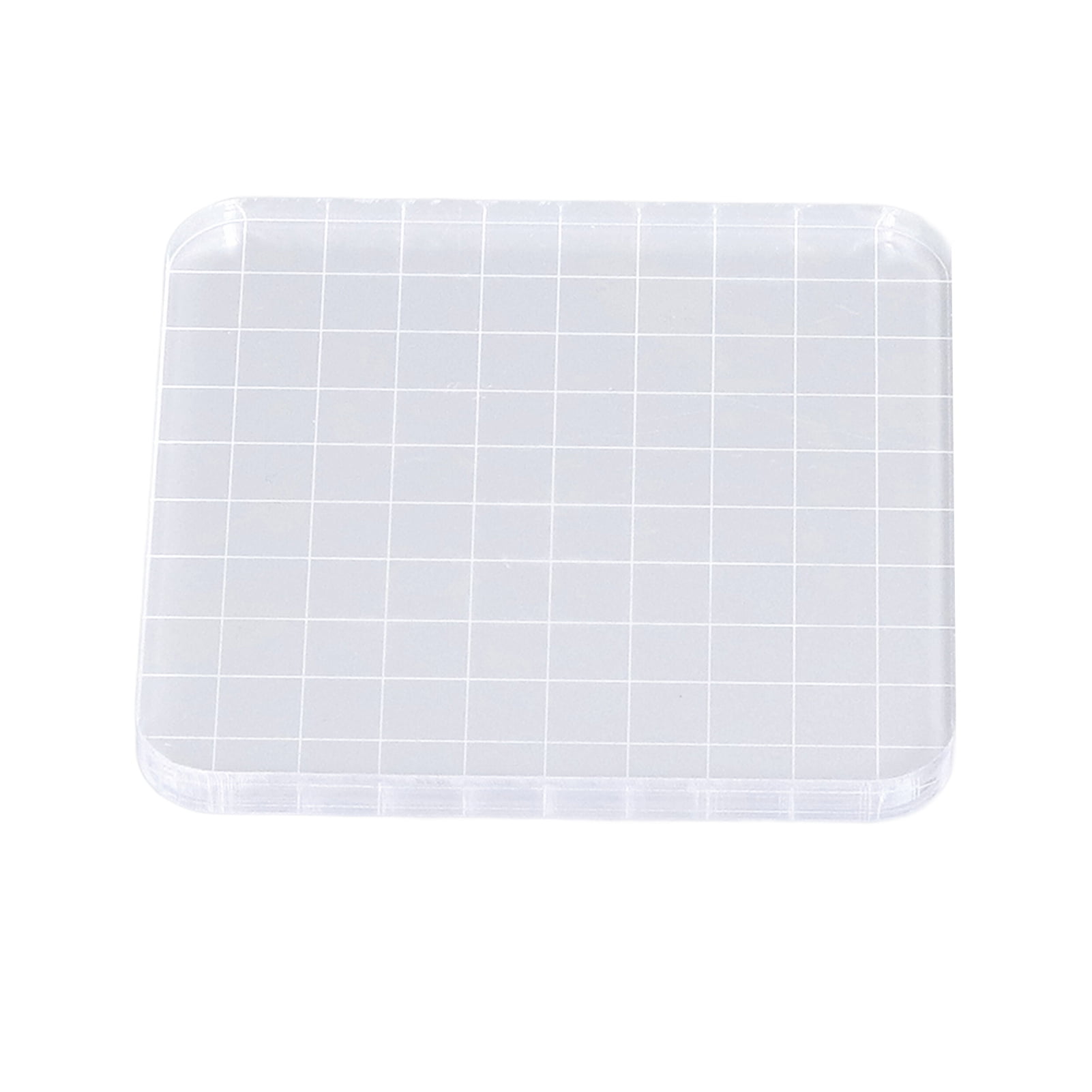 Curve Edges Transparent Clear Acrylic Block Pad for DIY Scrapbooking Stamping st 