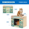 thumbnail image 3 of Cama de salón de cartón Cat Scratcher FluffyDream con forma de radio, 3 of 6