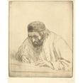 thumbnail image 2 of Alphonse Legros 15x18 Gold Ornate Wood Frame and Double Matted Museum Art Print Titled - Writer (The Writer), 2 of 4