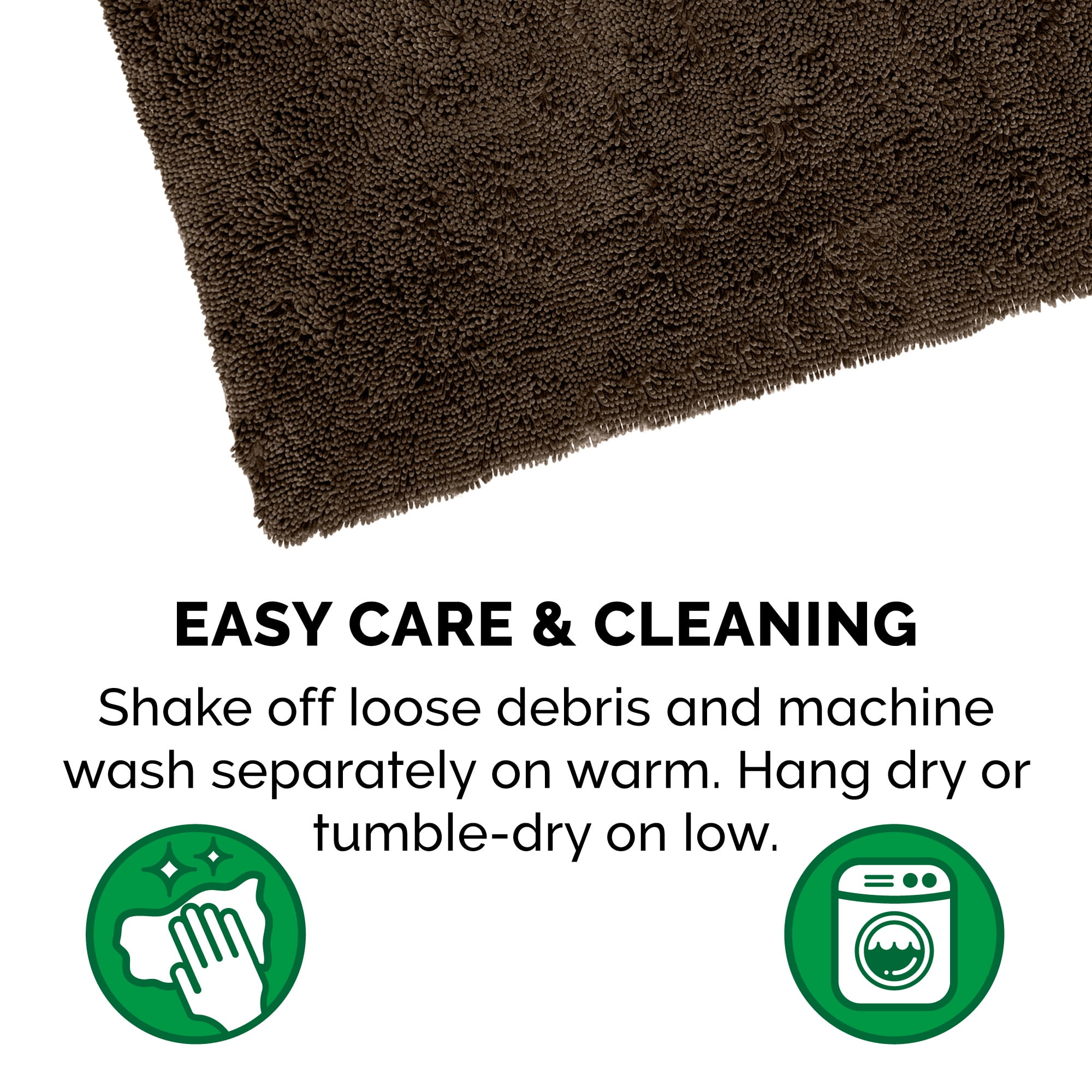 FurHaven Pet Products Muddy Paws Towel & Shammy Rug for Dogs & Cats - Mud,  Runner 