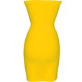 thumbnail image 3 of PacificPlex Womens Seamless Smoother Tube Slip Dress, One Size, Yellow, 3 of 3