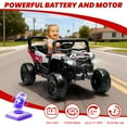 thumbnail image 4 of iRerts 12V Electric Ride on UTV, Powered Ride on Cars with Parent Remote Control, LED Lights, Music Player, Front Shock Absorbers, Ride on Toys for Kids Boys Girls Ages 3-4, Black, 4 of 8
