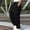 Black, variant on TIANZEN Male Versatile All Season Cargo Pants Pocket Hem Solid Color Plus Size Outdoor Trousers Work Clothes for Men Construction Mens Sweatpants Cargo