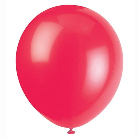 Latex Balloons, Red, 12in, 72ct