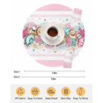 thumbnail image 6 of 13 Inch Round Placemats Set of 6, Summer Starfish Pink Non Slip Heat Insulation PP Table Mats, Beach Coral Conch Coastal Washable Place Mats for Kitchen Dining Party Table Decor, 6 of 7