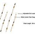 thumbnail image 4 of Beaded Eyeglass Chain Holder, Face Mask Lanyard Holder, Fashion Lanyard Necklace, Gold or Silver Lanyard Necklace, Willow, 4 of 7