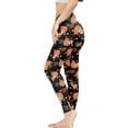 thumbnail image 3 of DISNIMO Sloth Printed Women Yoga Pants Long, Athletic High Waisted Yoga Pants Tummy Control Soft Workout Leggings for Yoga Gym Sport, Black and Brown, XL, 3 of 6