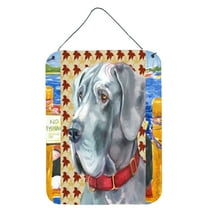 Great Dane Fall Leaves Wall or Door Hanging Prints