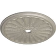 thumbnail image 3 of 31 1/2"OD x 3 5/8"ID x 1 1/2"P Kirke Ceiling Medallion (Fits Canopies up to 3 5/8"), Hand-Painted Pearl White, 3 of 6