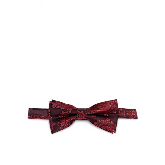 Red Formal Paisley Bow Tie