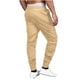 thumbnail image 3 of Pantalones largos de verano para hombre con bolsillo y cordón, informales, multibolsillos, para el trabajo, 3 of 3