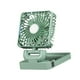 thumbnail image 1 of Ventilador de coche, ventilador portátil para vehículo automóvil, giratorio 360°, eléctrico y con energía solar, circulador de aire para autocaravana, Cabezal único verde, 1 of 8