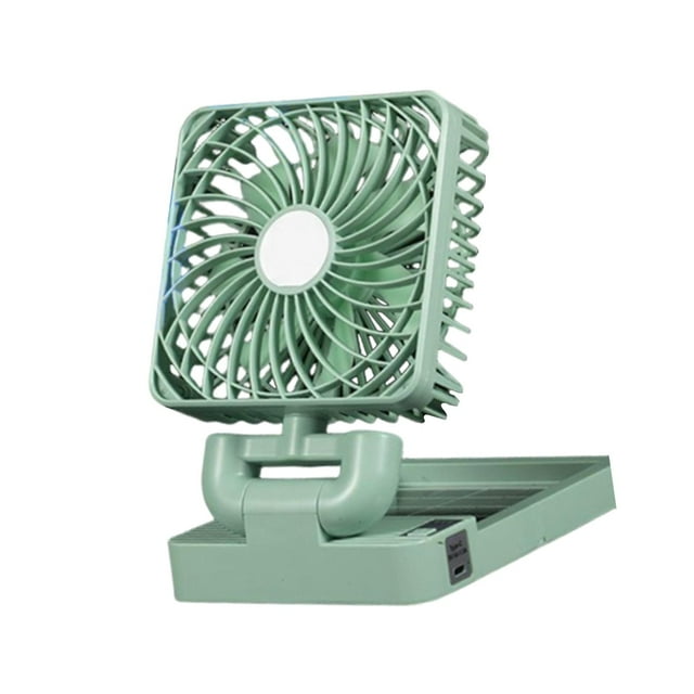Ventilador de refrigeración para coche, circulador de aire, multiusos, ligero, flexible, portátil y resistente. Cabezal único verde