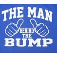 thumbnail image 2 of tees geek The Man Behind The Bump Men's Shirt Funny T-Shirt Humor Novelty Graphic Tees for Men (Large) - Blue, 2 of 4