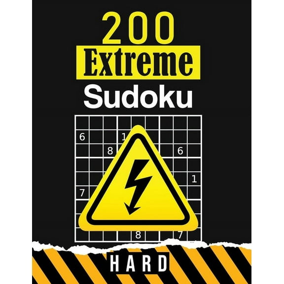 200 Extreme Sudoku: HARD: Puzzle book for adults Large Print - Great Gift !, (Paperback)