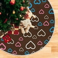 thumbnail image 5 of GZHJMY Love Heart Christmas Tree Skirt 48", Valentine's Day Tree Skirt Double Layers Polyester Easter Tree Skirt for Valentine's Day Holiday Party Decoration, 5 of 6