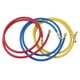 thumbnail image 2 of Manguera de carga de refrigerante de 150 cm para aire acondicionado, 3 unidades, 1/4 pulg., compatible con refrigerantes R12, R22 y R502, azul, rojo y amarillo., 2 of 14