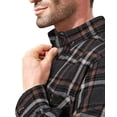 thumbnail image 4 of Youclos Men's Long Sleeve Plaid Flannel Shirts with Pocket Casual Button Down Shirt Regular Fit, 4 of 7