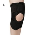 thumbnail image 4 of sweethay soporte de rodilla protector de articulaciones elásticas mujeres presurizado transpirable banda fija montañismo deportes negro / pie Cables de audio/vídeo Negro/Pie derecho/L, 4 of 6