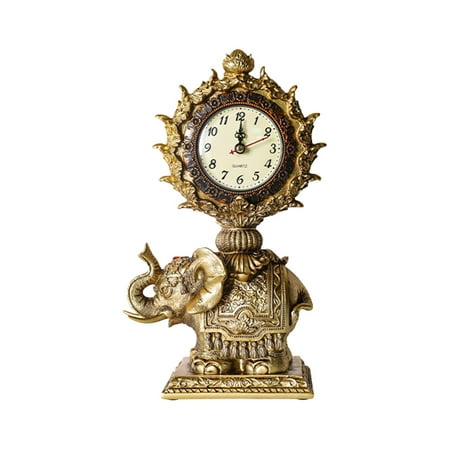 

MIUBAGIAL Animal Clock Ornament Desktop Desktop Animal Clock Clock Ornament Home Living Room Retro Cabinet Clock Ornament