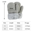 thumbnail image 3 of Baberdicy 1 Pair of Gloves Big Deal Winter Kids Warm Gloves Full Fingers Stretchy Knitted Ski Gloves Suit for 1 To 6 Years Old Kids Girls Clearance!, 3 of 6