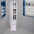 thumbnail image 5 of 108 Pairs Rotating Retail Eyeglasses Display Rack Stand Floor-standing Sunglasses Holder Stand with Bottom Base for Rotatable Glasses Hanging Hook Storage Organizer Commercial Mall (Light Purple), 5 of 9