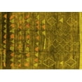 thumbnail image 1 of Ahgly Company Machine Washable Indoor Rectangle Solid Yellow Modern Area Rugs, 8' x 12', 1 of 4