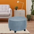 thumbnail image 6 of KEINXS Ottoman Footrest Covers for Diameter 48-55 Black, 6 of 7
