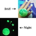 thumbnail image 3 of Pegatinas de pared Harupink con estrellas y lunas que brillan en la oscuridad para decoración de techo y dormitorio (637 unidades), 3 of 8