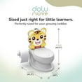 thumbnail image 3 of Dolu Nuve Tiger Baby Toddler Potty Chair with Light Sound Toilet Paper Holder White, 3 of 6