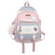thumbnail image 4 of Nueva mochila de estudiante, mochila de estilo universitario de color de contraste de moda, bolsa de decoración de insignia linda, 4 of 4