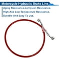 thumbnail image 6 of 70cm Motorcycle Brake Clutch Oil Hose Line with Nylon Stainless Steel Wire Braid PU Motorcycle Hydraulic Brake Line for Motorcycles Dirt bikes Red, 6 of 6