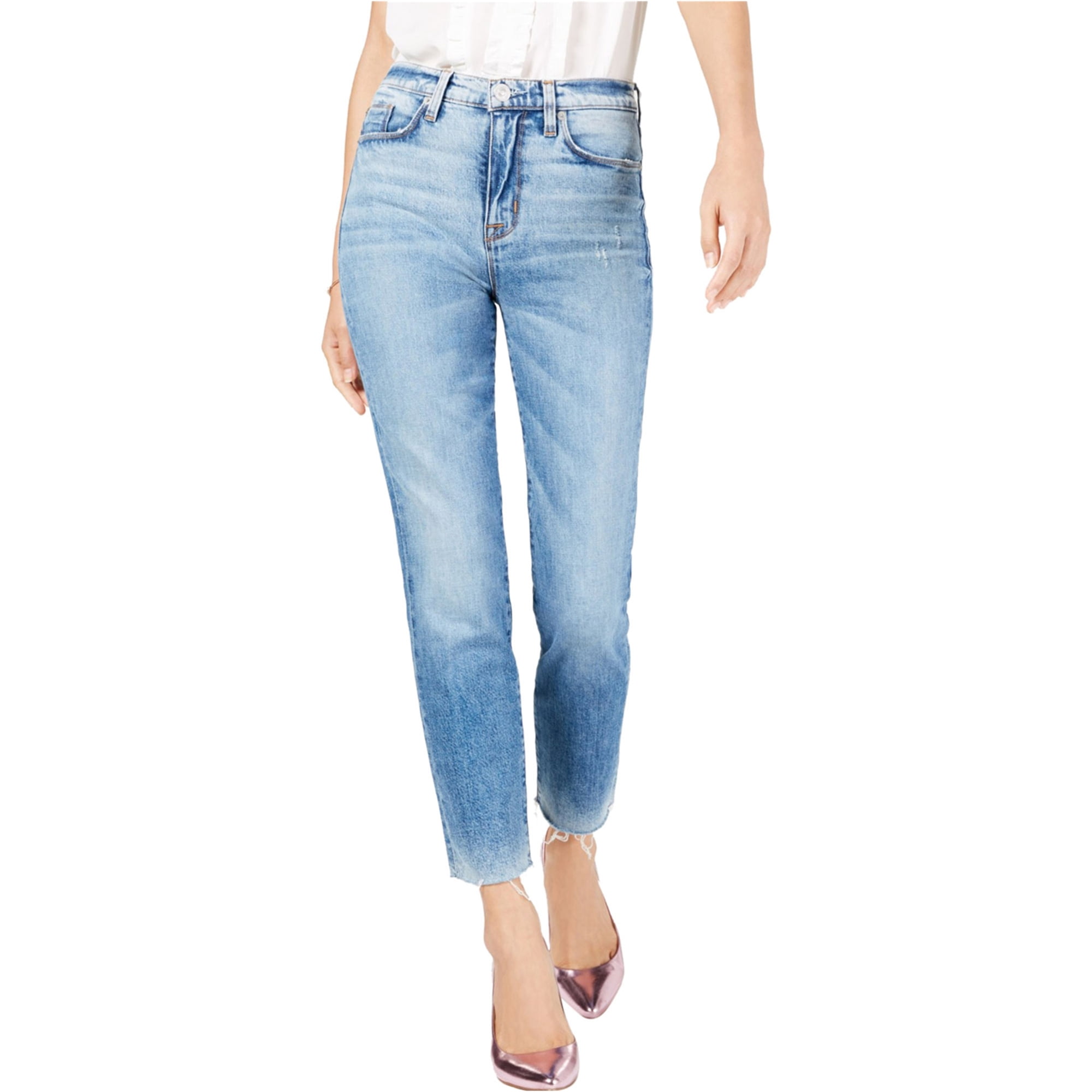 Hudson | Zoeey High-Rise Straight Crop Jeans | Blue - 30