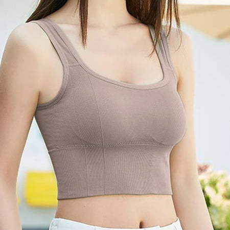 

Yuelianxi Women S Beauty Back Wrap Chest Sports Camisole Outer Wear Bottoming Bra Tube Top
